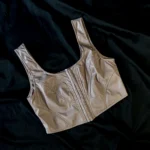 Top De Cuerina Rosa