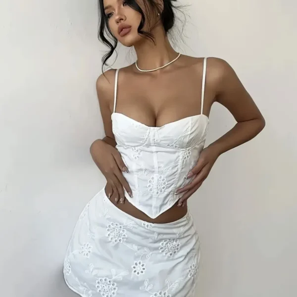 Conjunto De Top Y Pollera