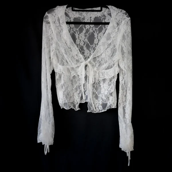 Blusa De Encaje Blanco