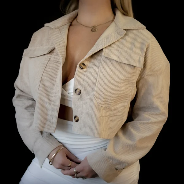 Campera De Pana Beige