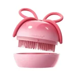 Medicube Scalp Massage Brush – Cepillo masajeador de cuero cabelludo con cerdas de silicona rosa